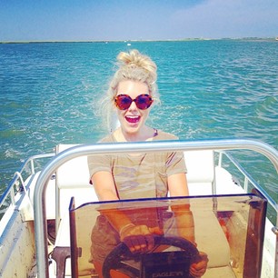 first time driving a boat!