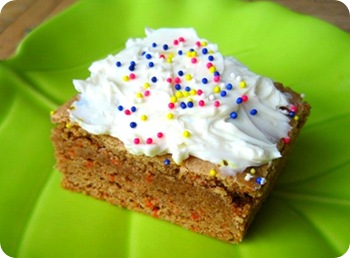 Carrot Cake Batter Blondies