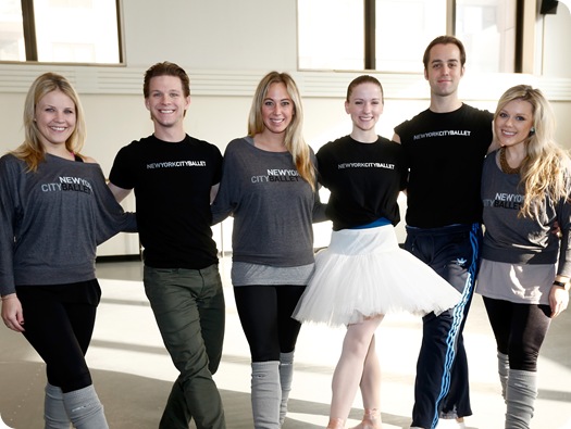 NEW YORK, NY - DECEMBER 11:  (L-R) Monica Hinrichsen, Daniel Ulbricht, Jessi Green, Abi Stafford, Jared Angel, and Gracie Gordon at Canon's The Big Moment with the New York City Ballet at Lincoln Center for the Performing Arts on December 11, 2013 in New York City.  (Photo by Brian Ach/Getty Images for Canon)