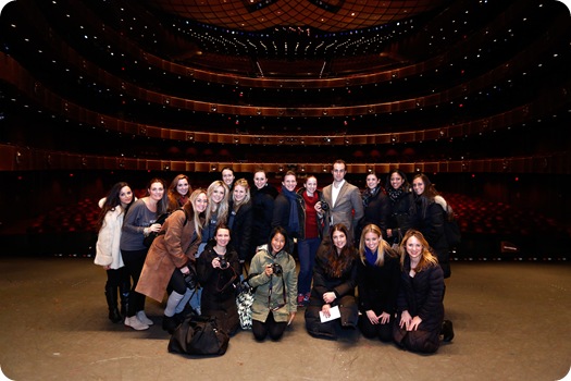 NEW YORK, NY - DECEMBER 11: Media Attendees with New York City principal dancers and Grey Activation and Canon executives Canon's The Big Moment with the New York City Ballet at Lincoln Center for the Performing Arts on December 11, 2013 in New York City.  (Photo by Brian Ach/Getty Images for Canon)
