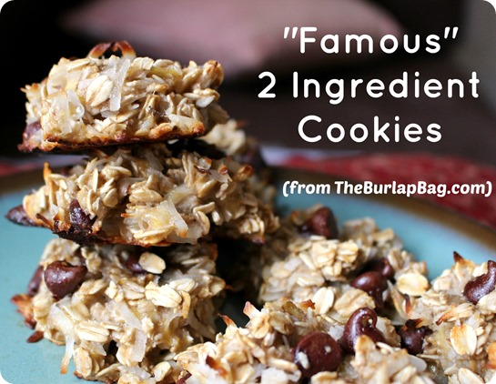 2 Ingredient Healthy Cookies