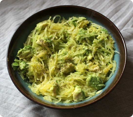 Creamy Avocado Spaghetti Squash