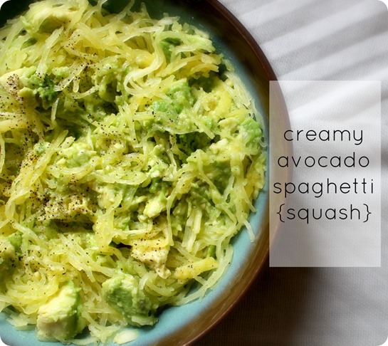 Creamy Avocado Spaghetti Squash