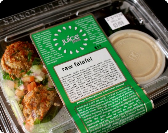 Juice Press Raw Falafel