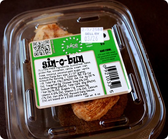 Juice Press Raw Sin-O-Bun