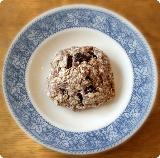 Single Serving Chocolate Chip Oatmeal Cookie Dough