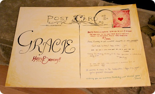 big birthday post card