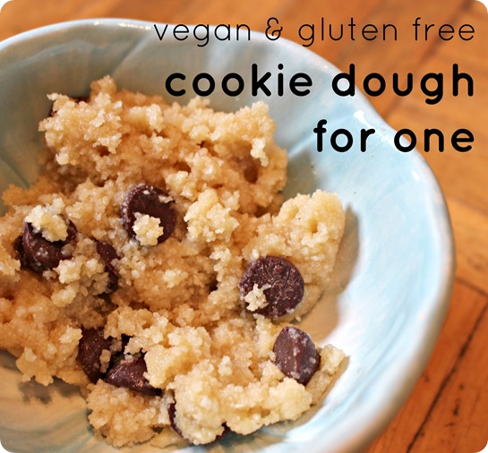 Vegan & Gluten Free Cookie Dough For One
