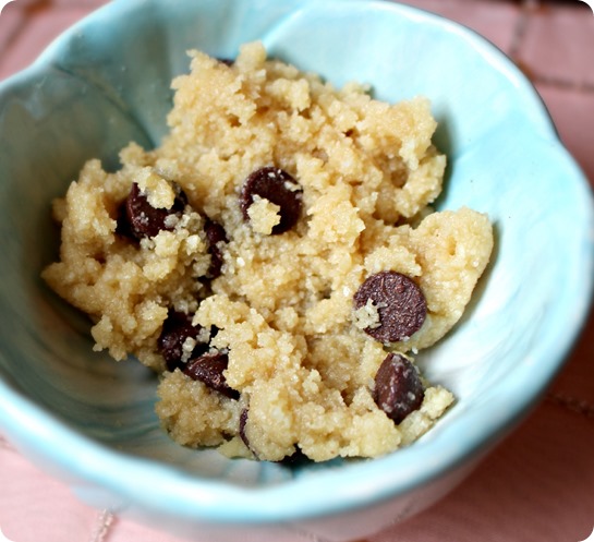 Vegan & Gluten Free Cookie Dough For One