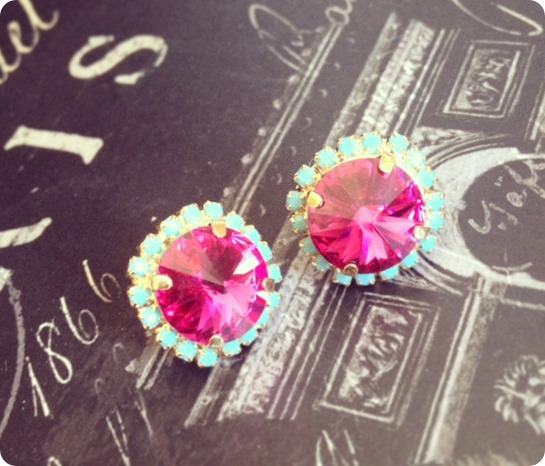 rhinestone earrings