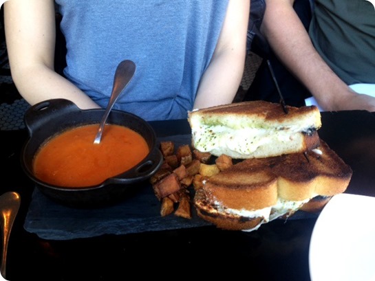 Mezzetto grilled cheese + tomato soup
