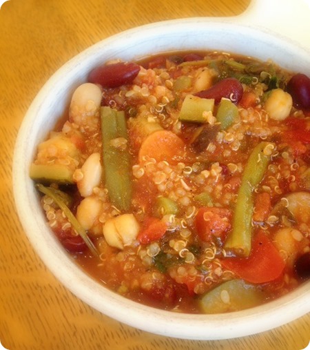 Kale and Quinoa Minestrone