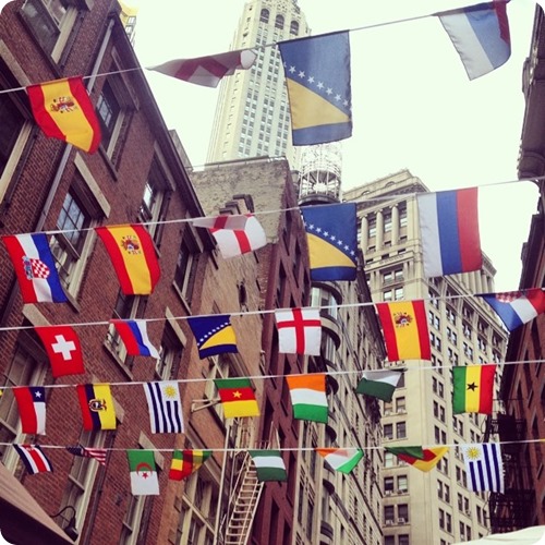 World Cup on Stone Street in NYC
