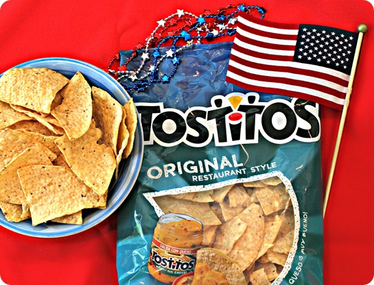 Celebrating Fourth of July with Tostitos.