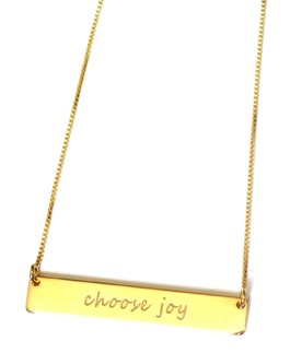 choose joy engraved necklace // Speakable.co