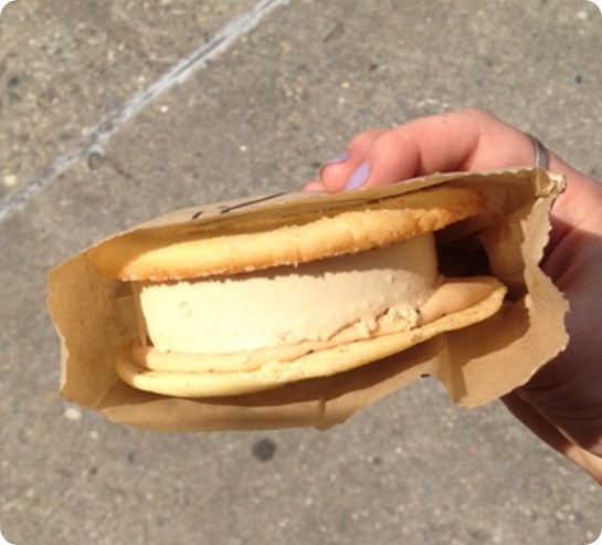 Brown Butter Coffee Caramel Ice Cream Sandwich