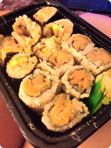 Shrimp + Mango + Avocado Roll and Sweet Potato Tempura Roll