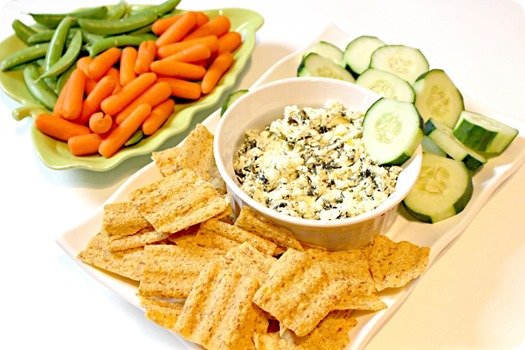 SUNCHIPS Multigrain Snacks with Garlic Feta Dip