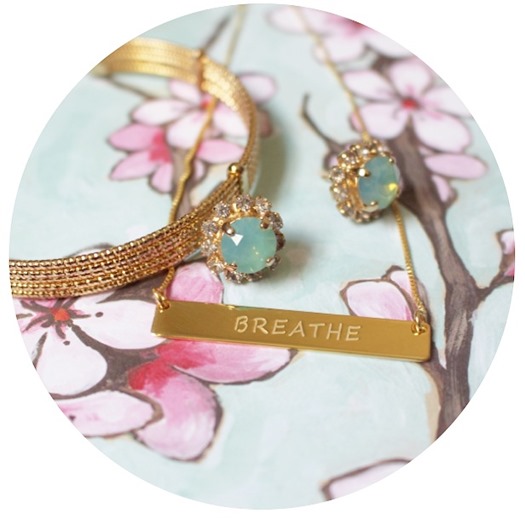 Breathe engraved necklace || www.Speakable.co