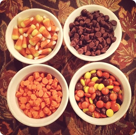 Salted Caramel "Trick or Treat" Candy Bark