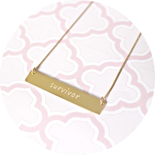 Survivor engraved necklace | www.speakable.co