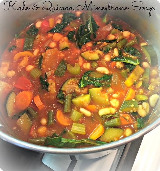 Kale & Quinoa Minestrone Soup {vegan + gluten free}