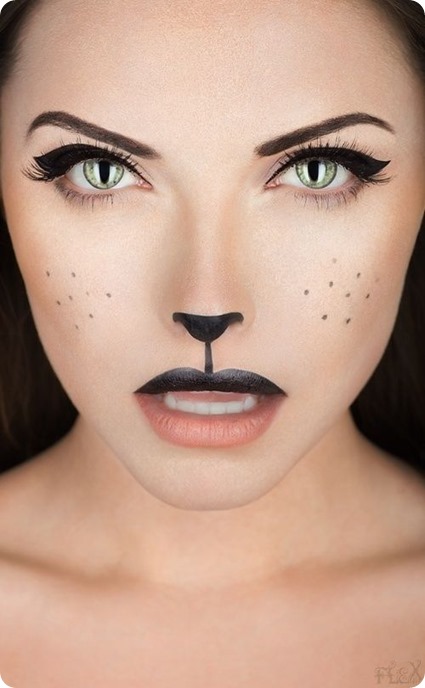 Cat makeup for Halloween