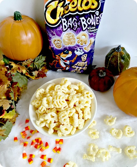 Celebrating Halloween with Cheetos Bag of Bones Snacks