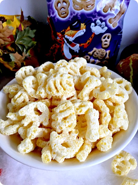 Celebrating Halloween with Cheetos Bag of Bones Snacks