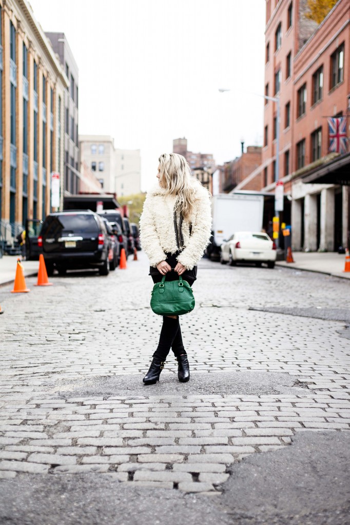 faux fur shaggy coat | gracie gordon | girl meets life.