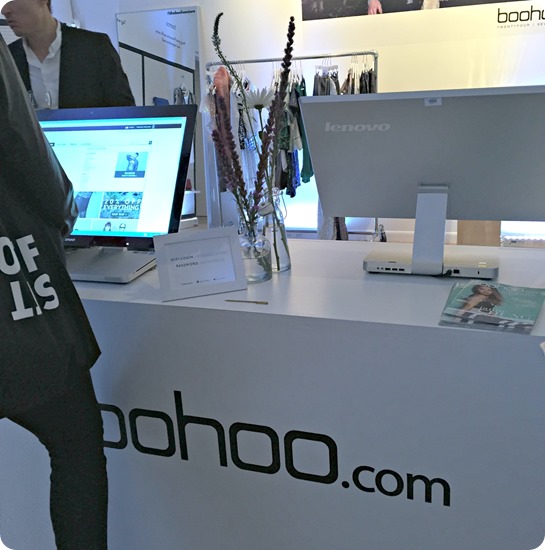 Boohoo.com pop up store in Soho NYC 