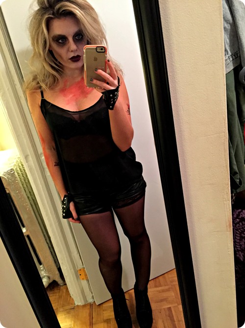 Zombie Rockstar Halloween Costume || girlmeetslife.com || gracie gordon