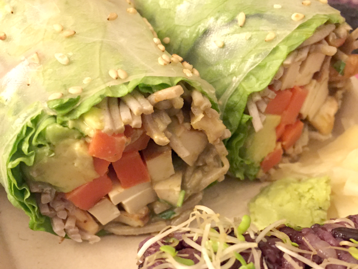 Beyond Sushi vegan Nutty Buddy wrap