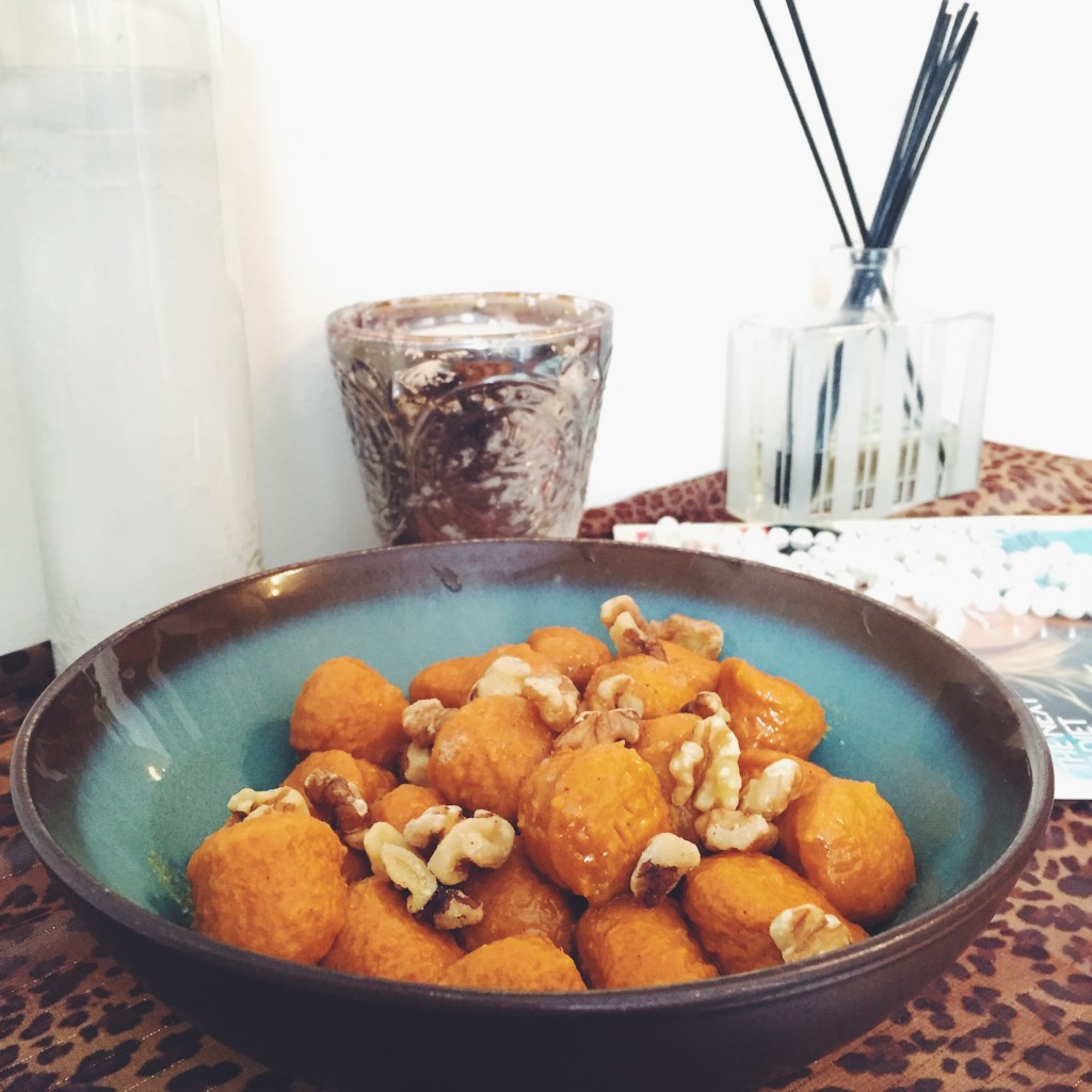 sweet potato gnocchi with brown butter + walnuts