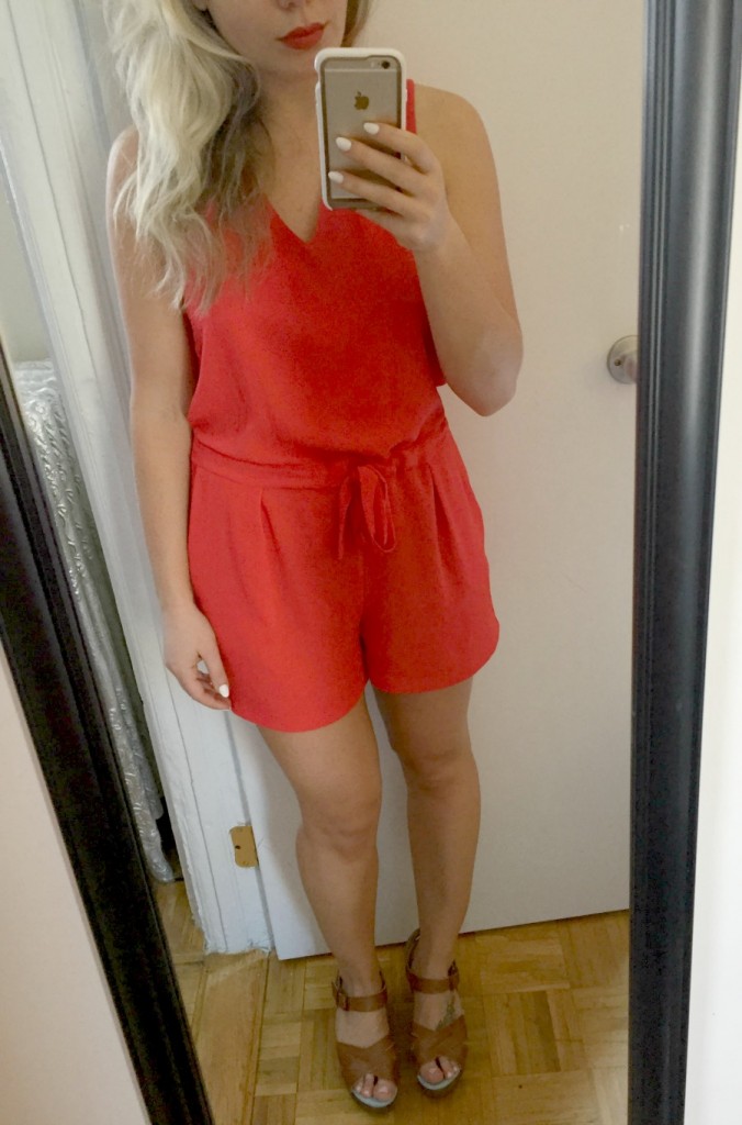 Red Zara Jumpsuit || girlmeetslife.com || Gracie Gordon